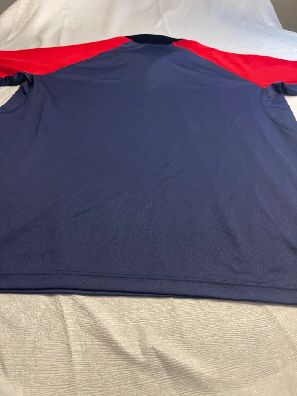 Majestic Navy‎ and Red Texas Rangers Polo Shirt